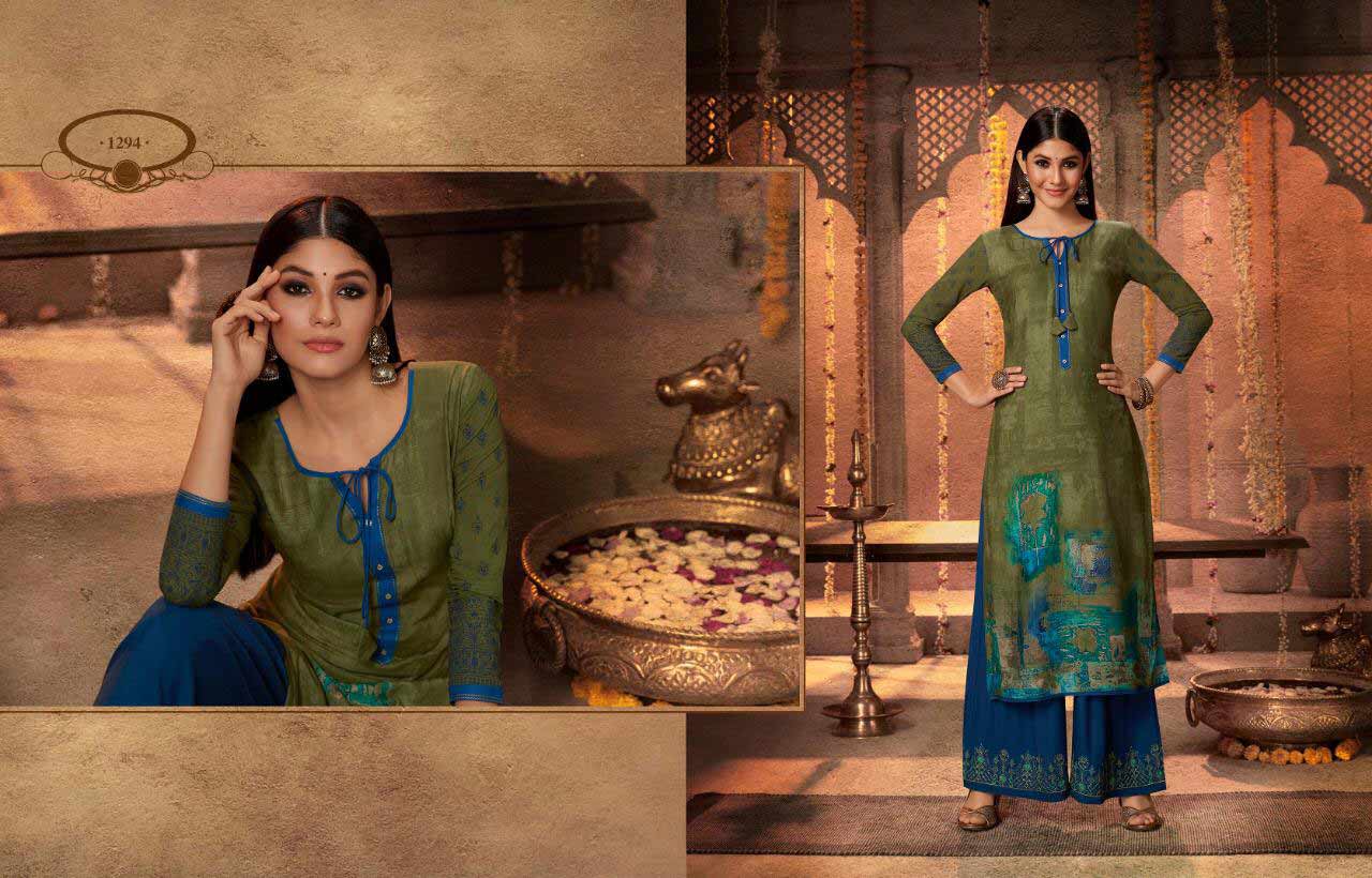 Chambor Vol-7 Kajree Rayon Palazzo Embroidery Kurti Chambor Vol-7 Kajree Rayon Palazzo Embroidery Kurti